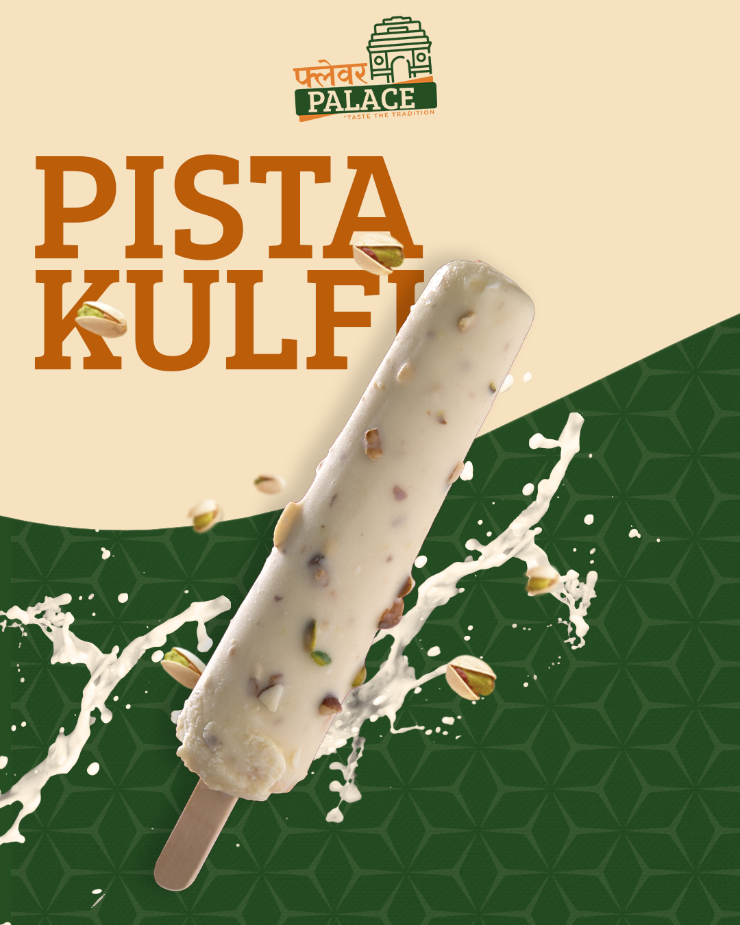 Pista Kulfi Food Branding
