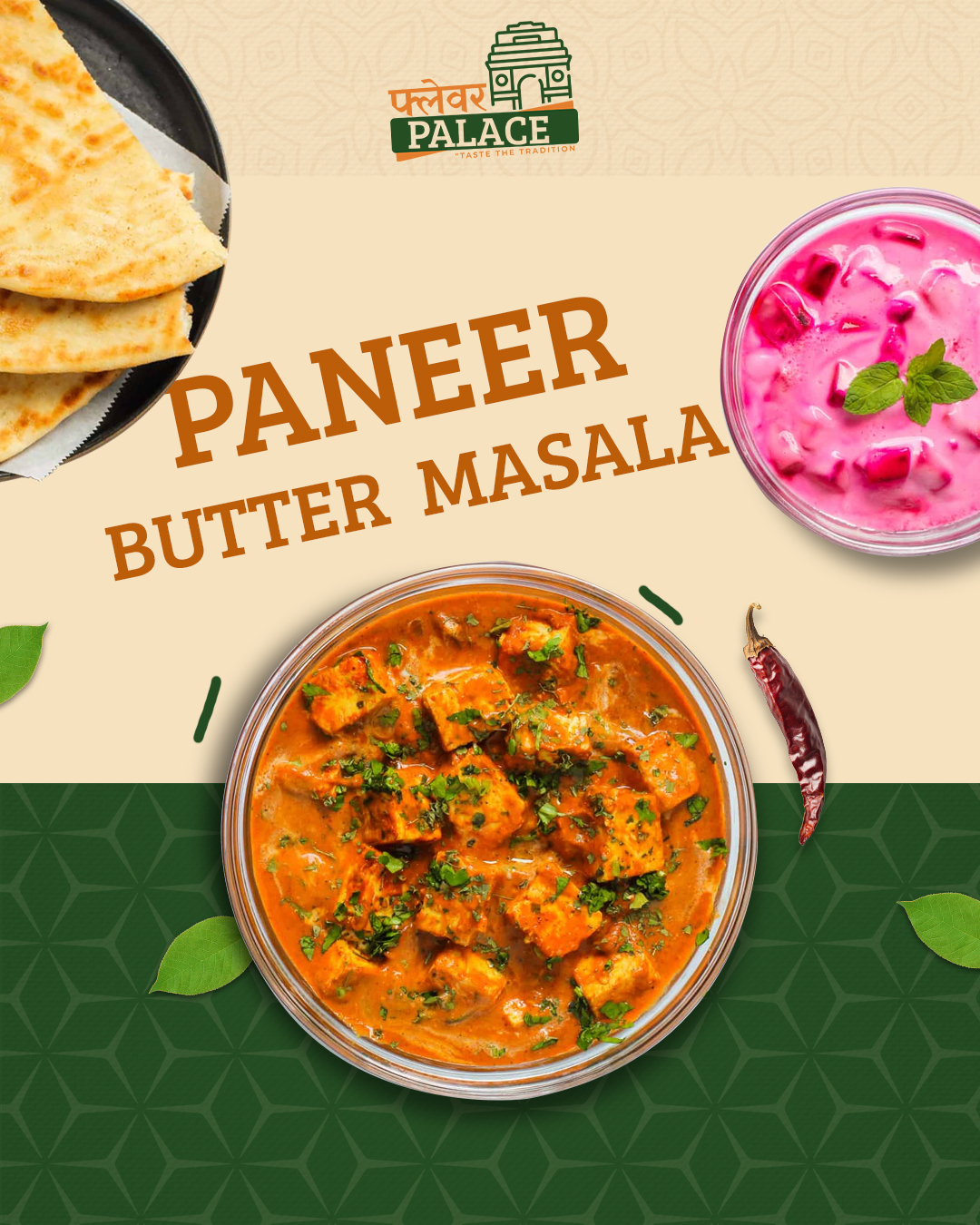 Paneer Butter Masala Food Branding